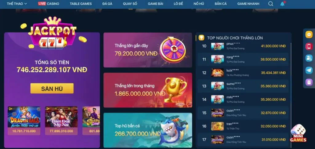 Hình ảnh nổ hũ và bắn cá 3in1bet